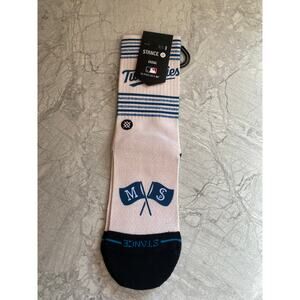 NWT Minnesota Twins Knit Crew Length Socks Size Small